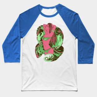 Pink Mint Cancer Beauty Baseball T-Shirt